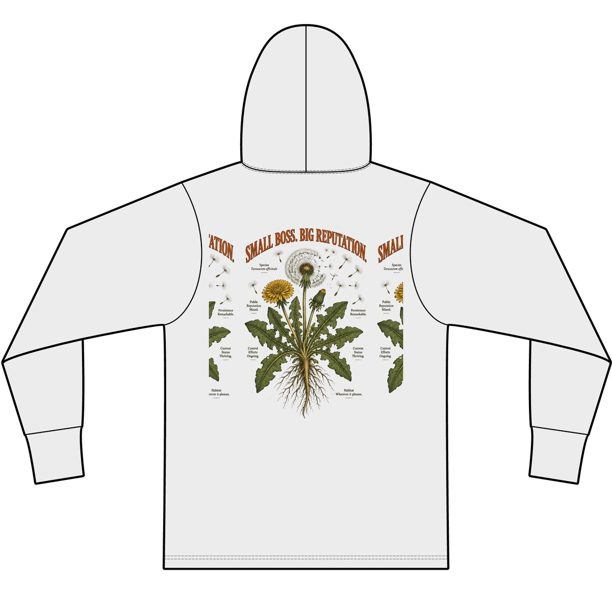 Small Boss. Big Reputation. Lightweight Tri-Blend Hoodie Tee — Soft Everyday Hooded Shirt