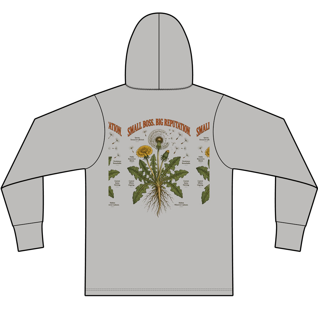 Small Boss. Big Reputation. Lightweight Tri-Blend Hoodie Tee — Soft Everyday Hooded Shirt
