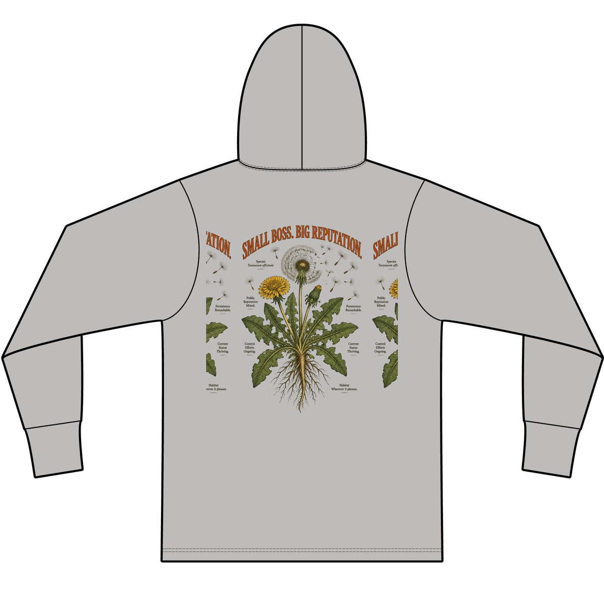 Small Boss. Big Reputation. Lightweight Tri-Blend Hoodie Tee — Soft Everyday Hooded Shirt