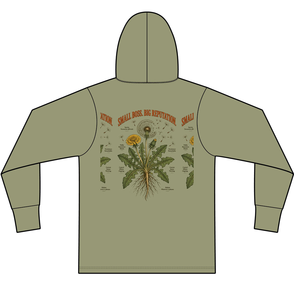 Small Boss. Big Reputation. Lightweight Tri-Blend Hoodie Tee — Soft Everyday Hooded Shirt