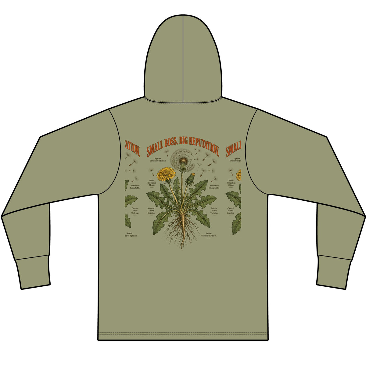 Small Boss. Big Reputation. Lightweight Tri-Blend Hoodie Tee — Soft Everyday Hooded Shirt