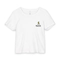 Mini Gnome Chest-Logo Baby Tee — Organic Rib Infant T‑Shirt