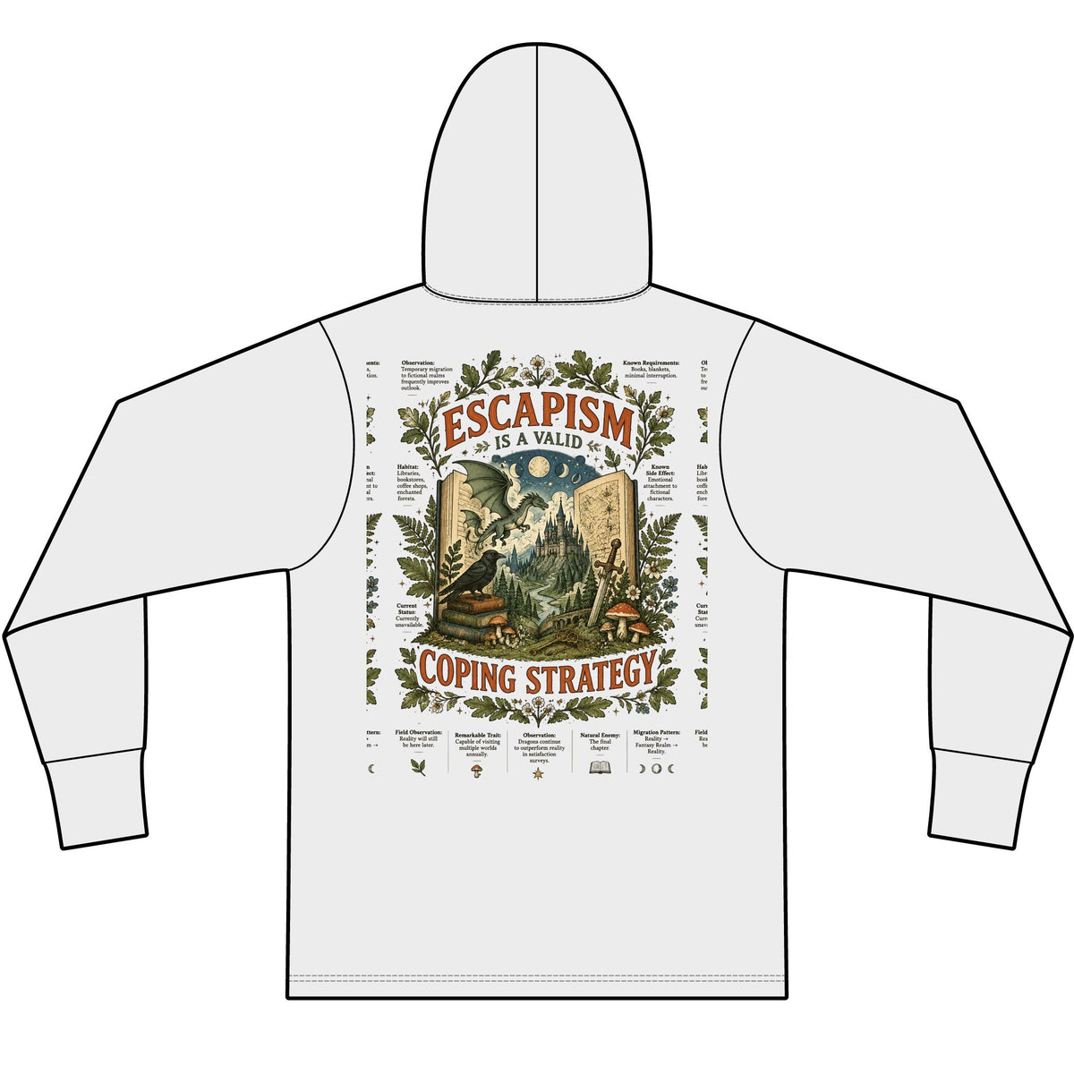 Escape. Lightweight Tri-Blend Hoodie Tee — Soft Everyday Hooded Shirt