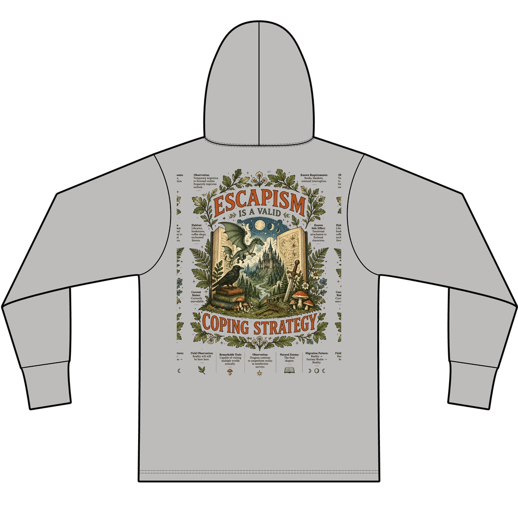 Escape. Lightweight Tri-Blend Hoodie Tee — Soft Everyday Hooded Shirt