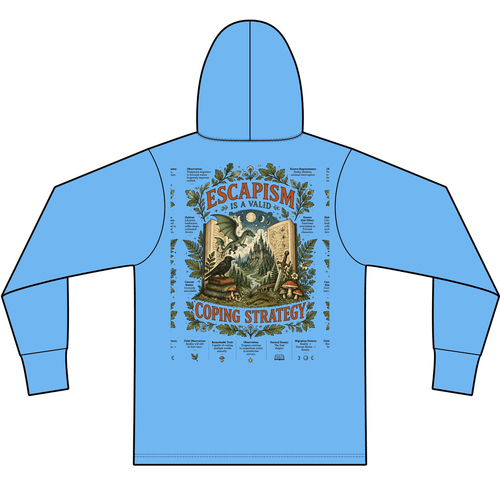 Escape. Lightweight Tri-Blend Hoodie Tee — Soft Everyday Hooded Shirt