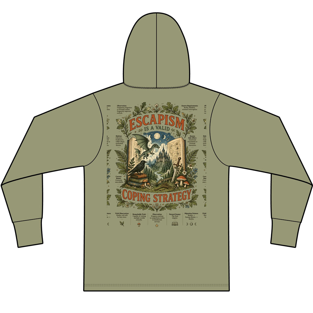 Escape. Lightweight Tri-Blend Hoodie Tee — Soft Everyday Hooded Shirt